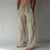 Herren Freizeithose im Japanischen Stil – Locker, Atmungsaktiv & Modern für Alltag und Urlaub – Khaki