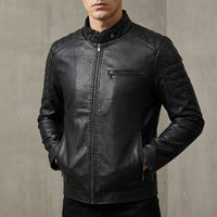 Nataniel - Elegante Langarm Jacke Mit Tasche – Schwarz