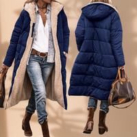 Celesia | Modische Damenjacke mit kuscheligem Fleecefutter – Blauw