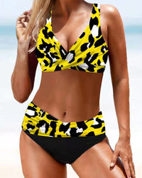 Eva - farbenfrohes, verspieltes Bikini – Gelb