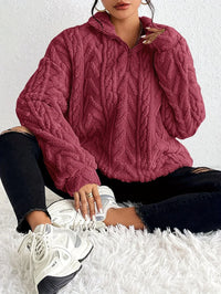 IRMA - PULLOVER MIT REISSVERSCHLUSS – Rot