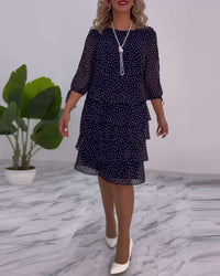 Meirit - Elegantes Winter Kleid – Blau