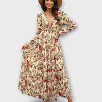Helen | Elegantes Kleid – Aprikose