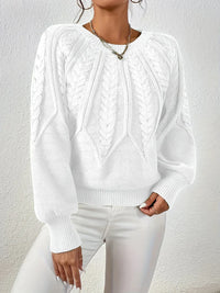 Fritzi - Stilvoller Strickpullover – Weiß