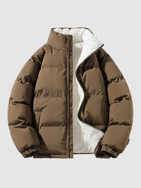 Wilasese | Gefütterte Pufferjacke für Männer – Braun