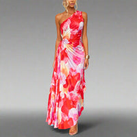 Philine | Faltbares Sommerkleid für Eleganz – Rot