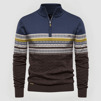 FINN - PULLOVER MIT HALBEM REISSVERSCHLUSS – Blau