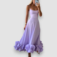 Blair | Elegantes fließendes Kleid – Lila