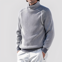 Chadwick - Gemütlicher Rollkragenpullover – Grau