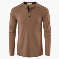 Erik | Klassisches Langarm-T-Shirt – Khaki