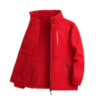 Kondra | Leichte Damen-Zip-Jacke, perfekt für draußen, Fleece-Weste – Rot