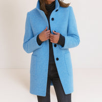 Stella™ | Damenjacke mit hohem Kragen – Hellblau