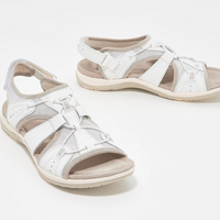 Damen Bequeme Wedge Sandalen | Trendy Sommerschuhe – Weiß