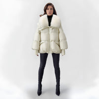 Enrica - Stylische Kunstpelzjacke – Weiß