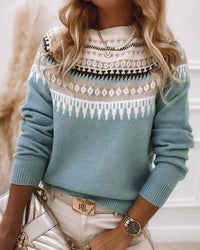 GEMÜTLICHER STRICKPULLOVER | WEICHER, WARMER STIL – Blau