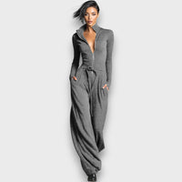 Elara – Eleganter Strick-Strampler – Grau