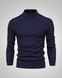 Fabian | Herren Klassiker Stehkragenpullover – Marine
