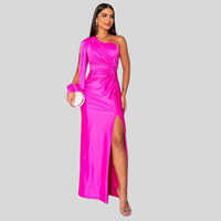 Ilse | Glamouröses Drapé-Kleid – Pink