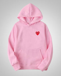 Theresa | Damen Bequemer Baumwoll Hoodie – Rosa