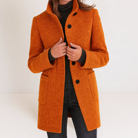 Stella™ | Damenjacke mit hohem Kragen – Orange