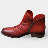 Karin™ | Bequeme orthopädische Stiefel – Rot