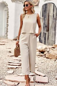 Heidi-Mode | Elegante Geknöpfte Jumpsuit – Beige