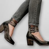 Sylvia | Vintage Sandalen – Schwarz