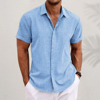 Herren Klassisches Button-up Hemd | Sommerlich Elegant – Hellblau