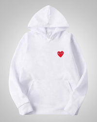 Theresa | Damen Bequemer Baumwoll Hoodie – Weiß
