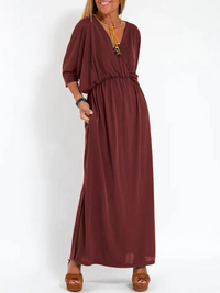 Sandrine | Leichte und fließende Sommerkleid – Rot