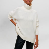 ELEONORA | PULLOVER MIT STEHKRAGEN – Weiß