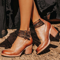 Serelia - Elegante Stiefeletten – Dunkelbraun
