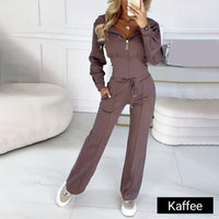 JARVINIA - ELEGANTES ZWEITEILIGES SET – Kaffee