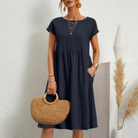 Luna® | Ibiza Mode stilvolle Frauen Kleid für den Sommer – Dunkelblau
