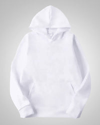 Aiden | Herren Lässiger Oversized Pullover mit Kapuze – Weiß