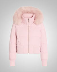 Isabel | Damen Gesteppter Winter Jacke Parka – Rosa