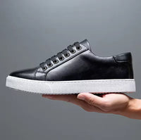 Saint -Tropez Lederschuhe – Schwarz