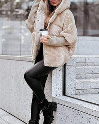 Raeinha | Thermojacke mit Kapuze – Aprikose