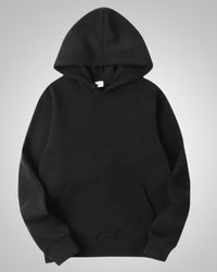Aiden | Herren Lässiger Oversized Pullover mit Kapuze – Schwarz