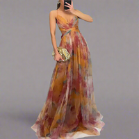 Frieda | Romantisches Maxikleid mit fließendem Komfort – Orange