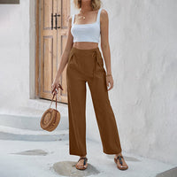 Loscana Sommerhosen | Elegante luftige Sommerhosen Damen für den Sommer – Braun