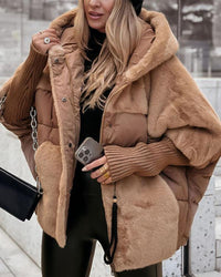 Raeinha | Thermojacke mit Kapuze – Braun