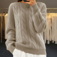 ASTRID – Premium Strickpullover für den Winter – Khaki