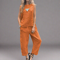 Godelina | Premium Sommer Zweiteiliges Set für Jeden Tag – Orange