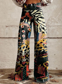 Yasmine | Handgefertigte Flare-Hose mit Stil – Schwarz