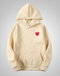 Theresa | Damen Bequemer Baumwoll Hoodie – Beige