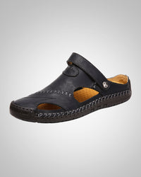 Jakob | Herren Orthopädische Pantoletten Sandalen – Schwarz