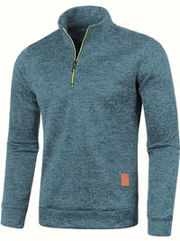 Janik | Freizeitpullover für Männer – Seeblau