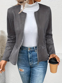 EDELMIRA - JACKE MIT REISSVERSCHLUSS – Dunkelgrau