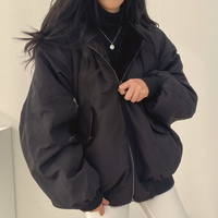 FLORA – Wendejacke mit Kapuze für Damen – Schwarz
